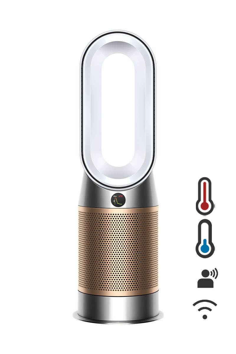 termoventilatore purificatore dyson purifier hotcool hp2 de-nox biancooro