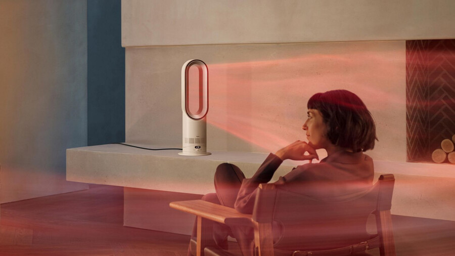 dyson hotcool hf1 remote link preriscaldamento del riscaldatore e ventola di raffreddamento