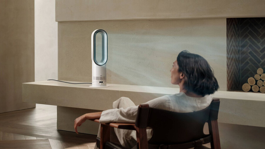 dyson hotcool hf1 remote link preriscaldamento del riscaldatore e ventola di raffreddamento