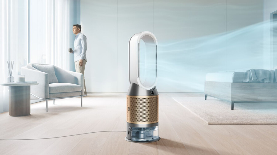 ventilatore umidificatore purificatore dyson purifier humidifycool ph2 de-nox biancooro