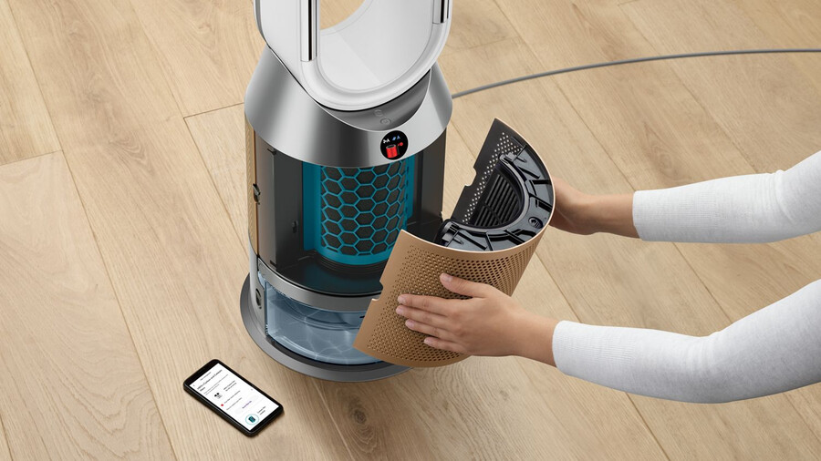 ventilatore umidificatore purificatore dyson purifier humidifycool ph2 de-nox biancooro