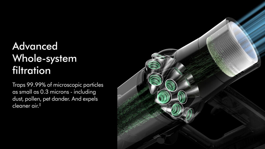 aspirapolvere dyson v11 advanced in nichel e viola