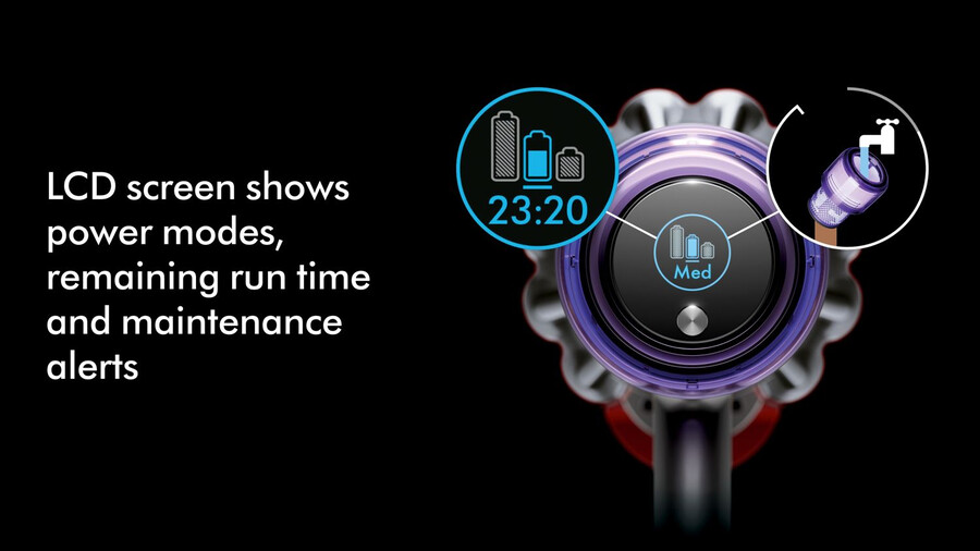 aspirapolvere dyson v11 advanced in nichel e viola