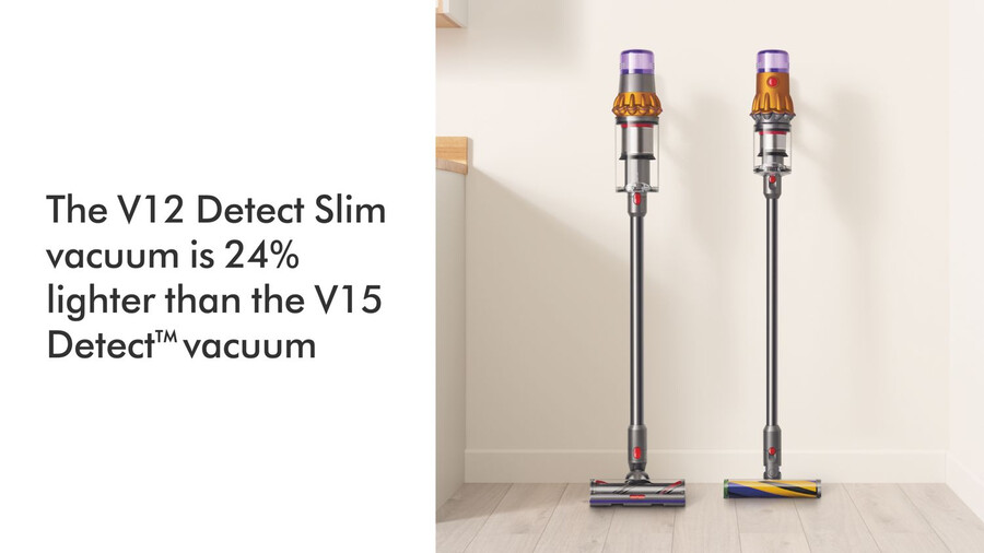 aspirapolvere dyson v12 detect slim absolute in giallonichel