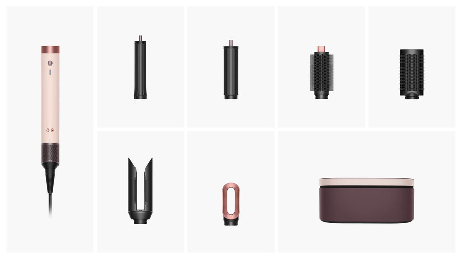 asciugacapelli e multi-styler dyson airwrap co-anda2x - lisciomosso rosa ceramicaoro rosa