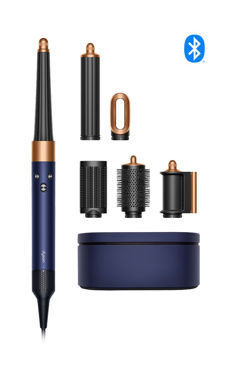 dyson airwrap id multi-styler e asciugacapelli - lisciomosso blu di prussiarame intenso