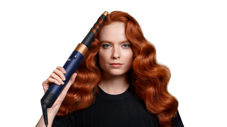 dyson airwrap id multi-styler e asciugacapelli - lisciomosso blu di prussiarame intenso