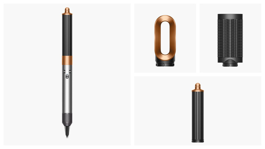 asciugacapelli e piastra multi-styler dyson airwrap origin nichelrame