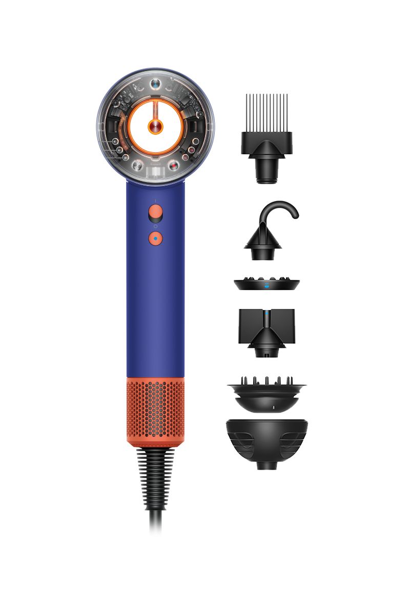 asciugacapelli dyson supersonic nural in patina blu vinca e topazio