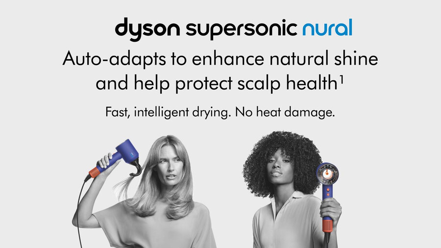 asciugacapelli dyson supersonic nural in patina blu vinca e topazio