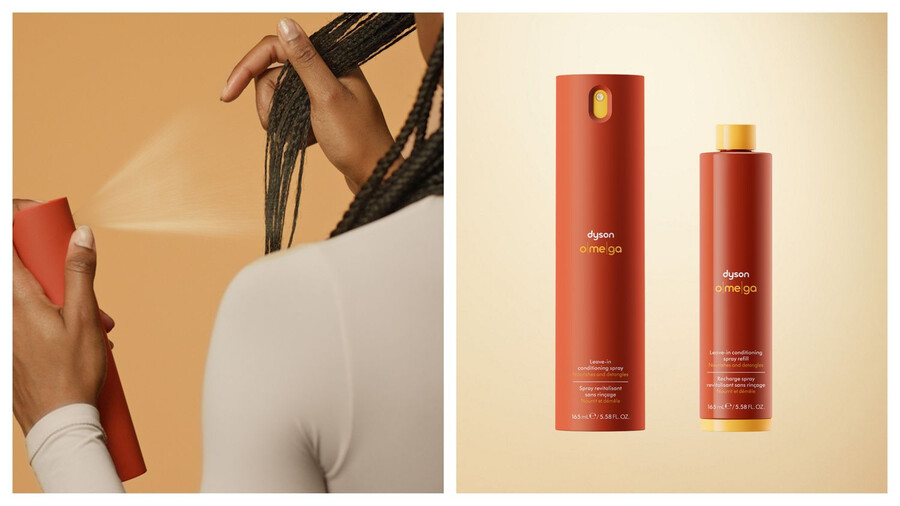 ricarica spray condizionante senza risciacquo dyson omega