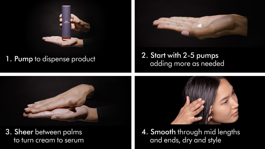 crema pre-styling dyson chitosan ricarica ricca per capelli lisci o mossi