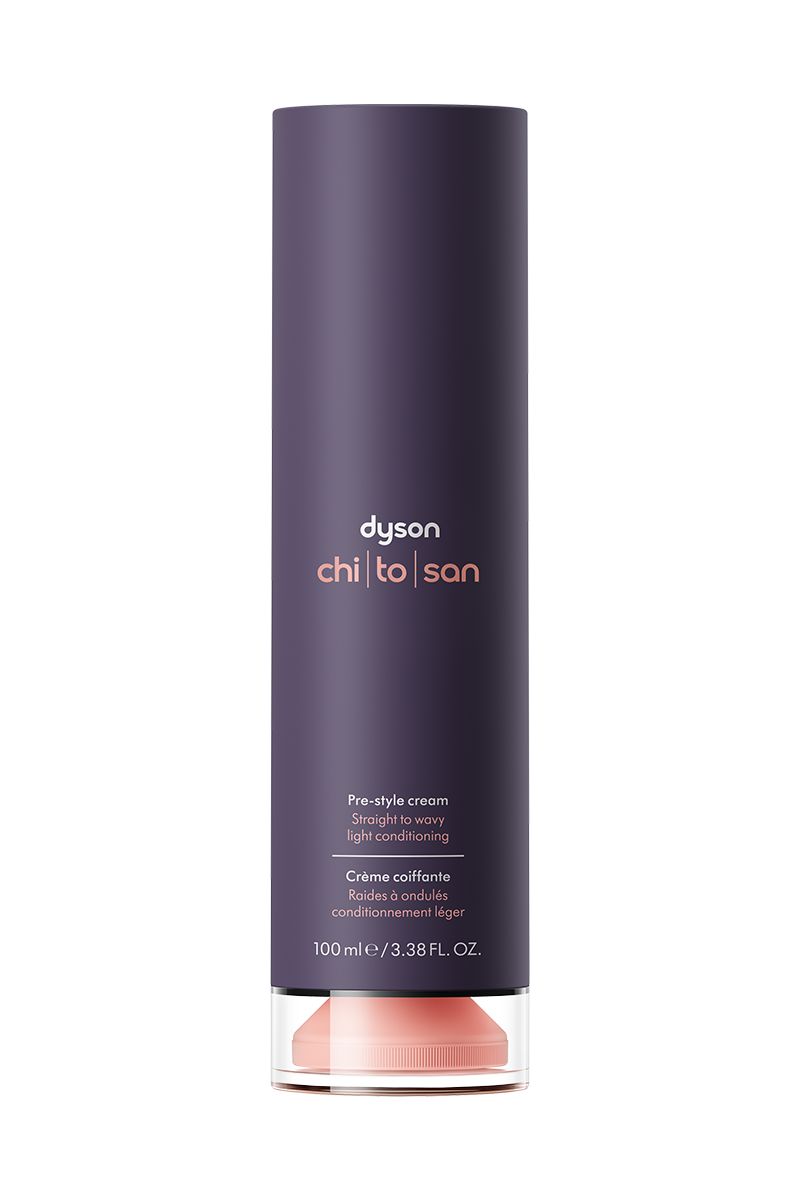 crema pre-styling dyson chitosan condizionante leggero per capelli lisci o mossi.