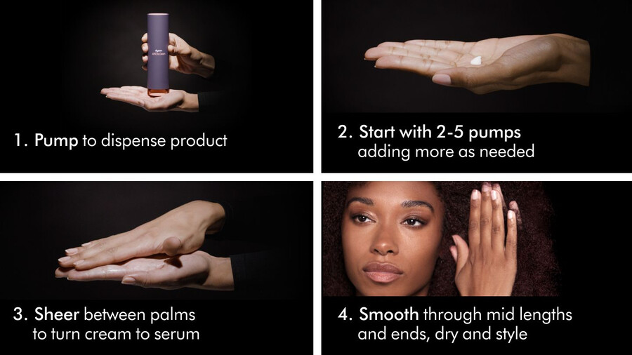 crema pre-styling dyson chitosan condizionante leggero per capelli ricci e crespi